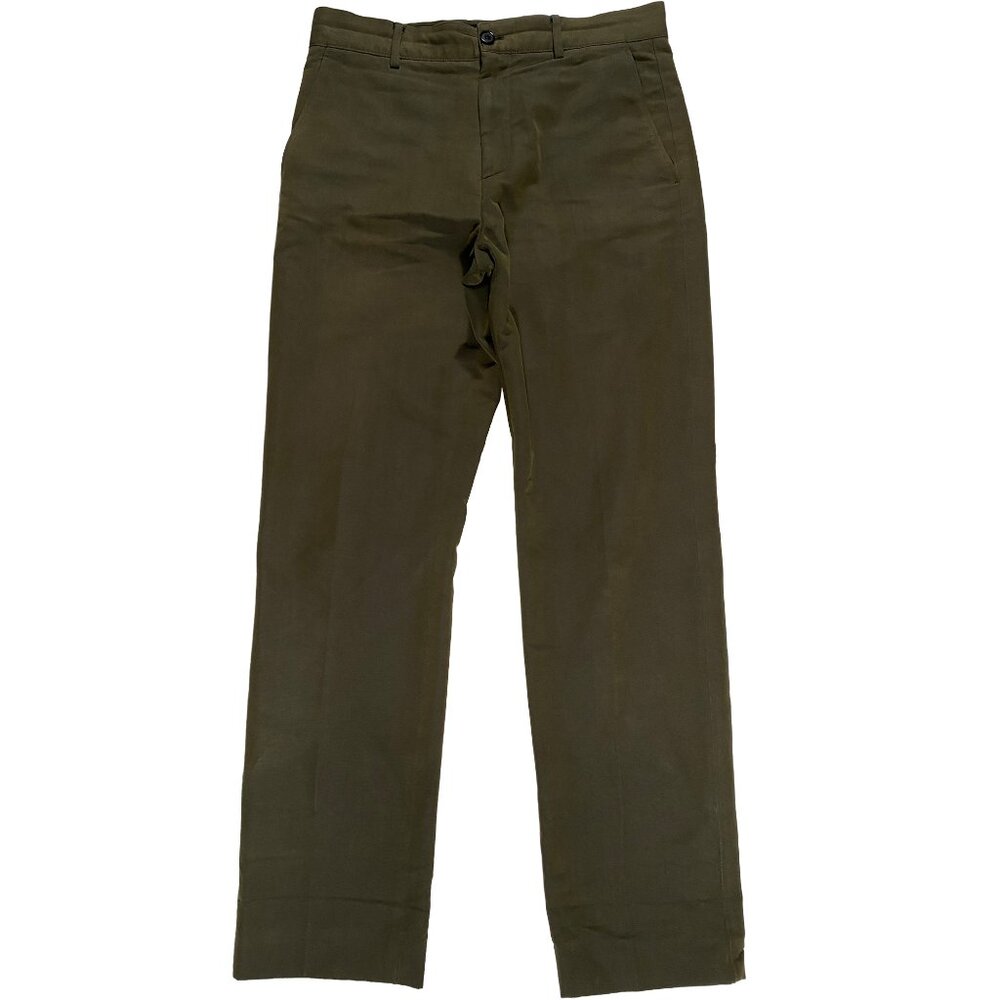 FN-MN-TROU000492 - Acne Studios Iridescent Olive Tailored Trousers men's 31x31